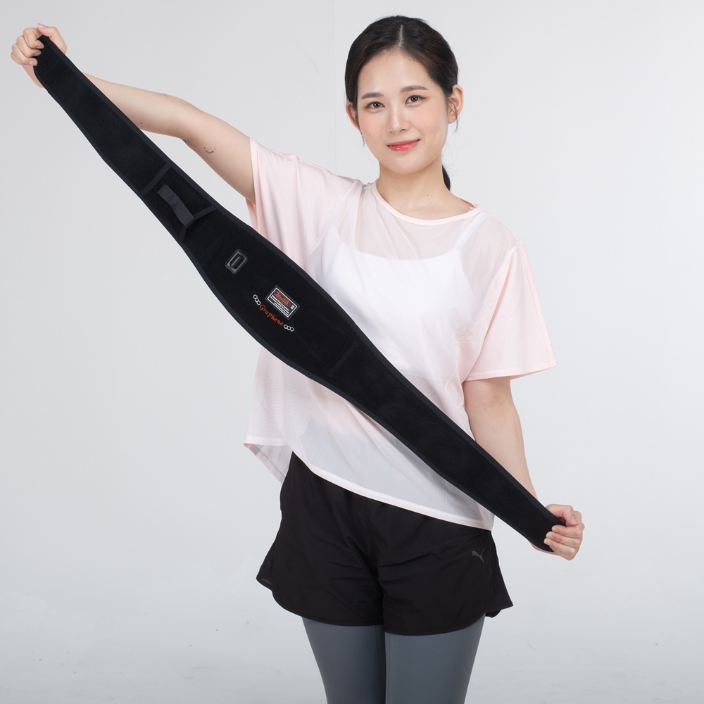 웰스파 온열복대 허리 온열 배 찜질기 발열 근적 원적외선 복대 대용량형