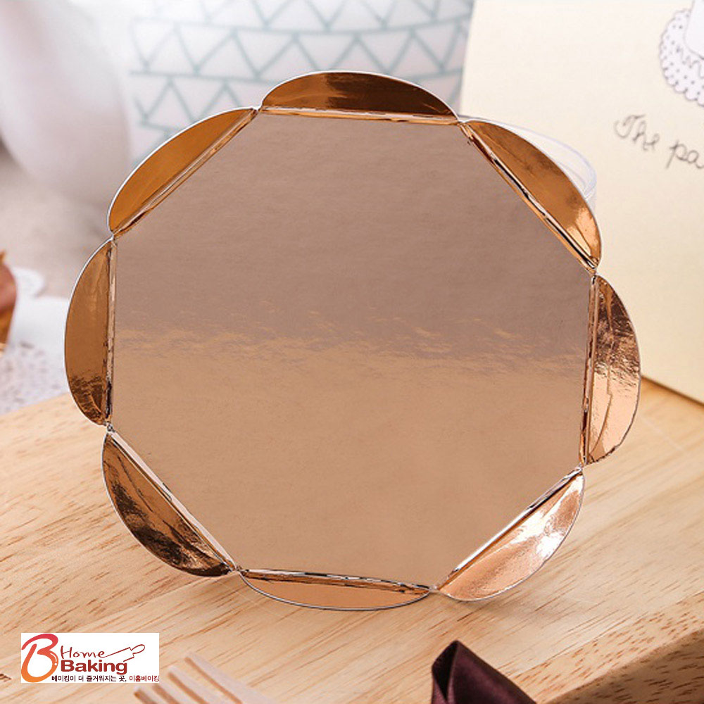 조각케익종이받침-금색원형 100장 미니케익받침 밑판 하판 무스케이크 제과제빵 포장