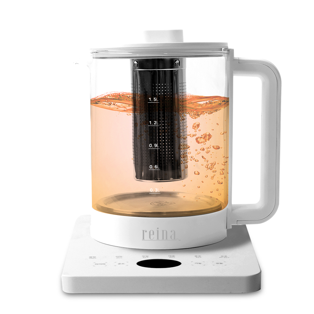 레이나 전기 유리 티포트 분유포트 보온 1.5L 차탕기 이미지 8