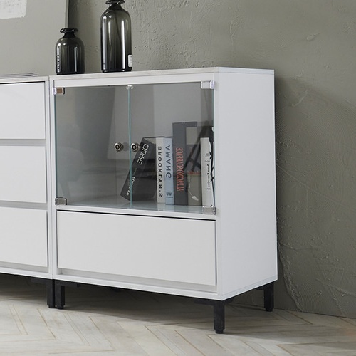 화이트장식장 작은 장식장 낮은장식장 트로피진열장 거실유리장