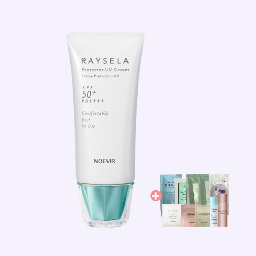 노에비아 레이슬라 프로텍터 UV 페이스 선크림 35g +랜덤미니 SPF50+ PA++++ 완벽차단 - 상품 이미지