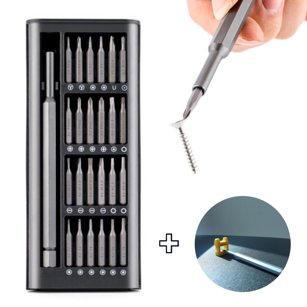 정밀드라이버 일자 십자 별모양 삼각 육각 Y자 별나사 시계 안경 드라이버 24P세트 제품 이미지