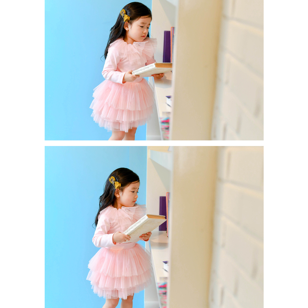 로샤 여아튜튜스커트 공주 아이보리 블랙 핑크 여아 아동 발레 여아샤스커트 - 상세 이미지 4