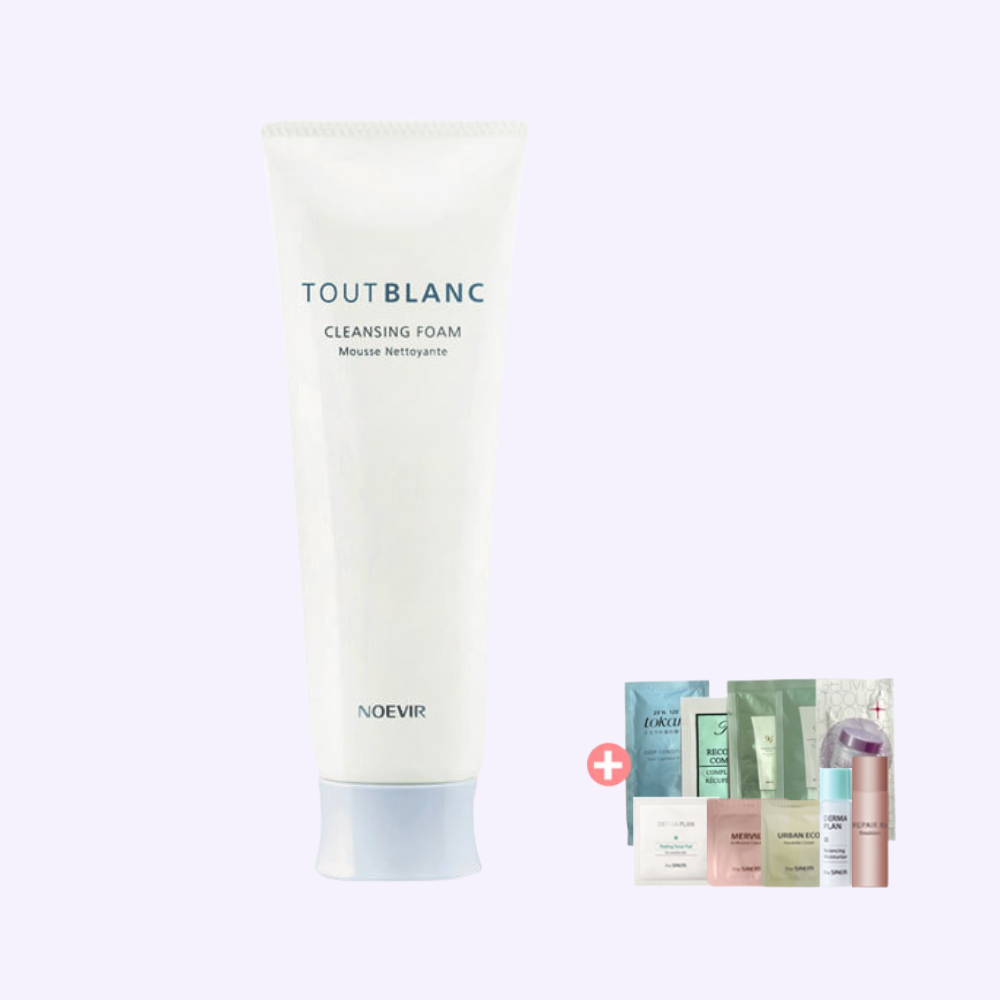 노에비아 뚜블랑 클린싱 폼120g 미백기능성 폼클렌저  + 미니 - 상품 이미지
