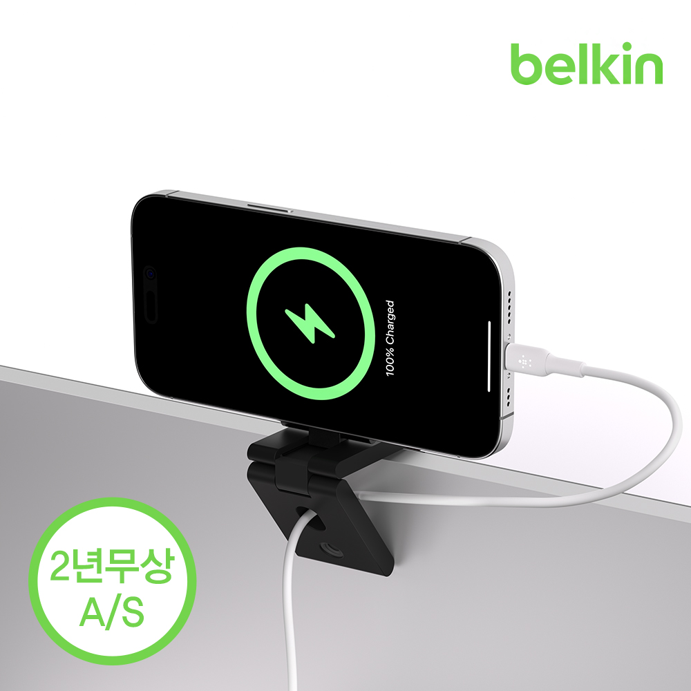 벨킨 맥세이프 아이폰 아이맥 모니터 거치대 웹캠 데스크탑 디스플레이 홀더 MMA007bt 아이폰17 16 - 상세 이미지 3