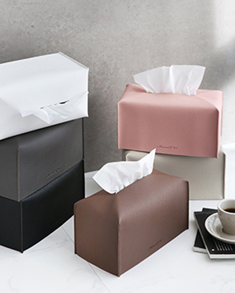 호텔 감성 가죽 티슈커버 화장지 케이스 각티슈 인테리어 소품