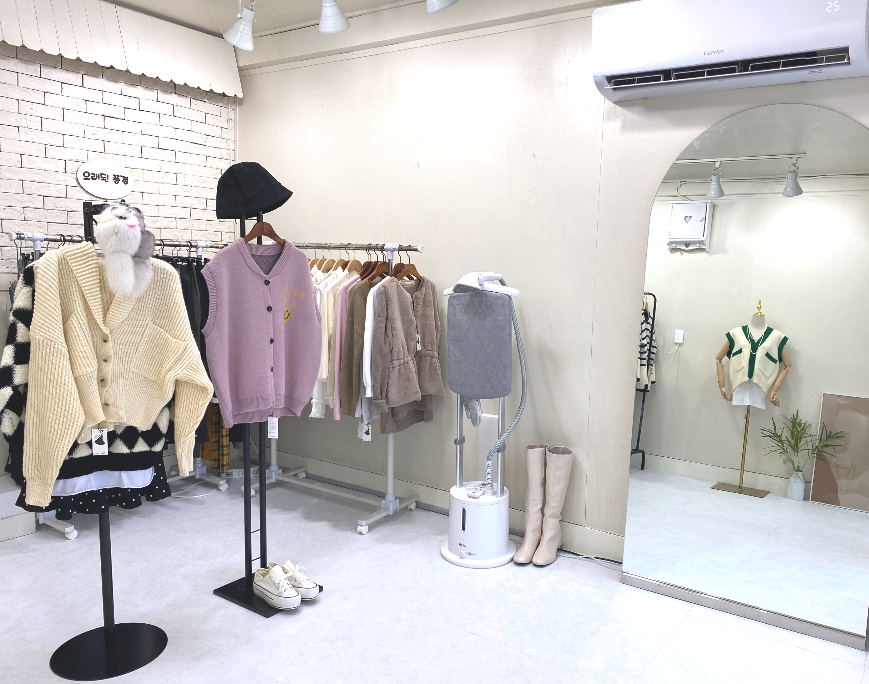 여성 뽀글이 안감 누빔 패딩 자켓 양털 배색 포켓 아우터 상세 이미지 40