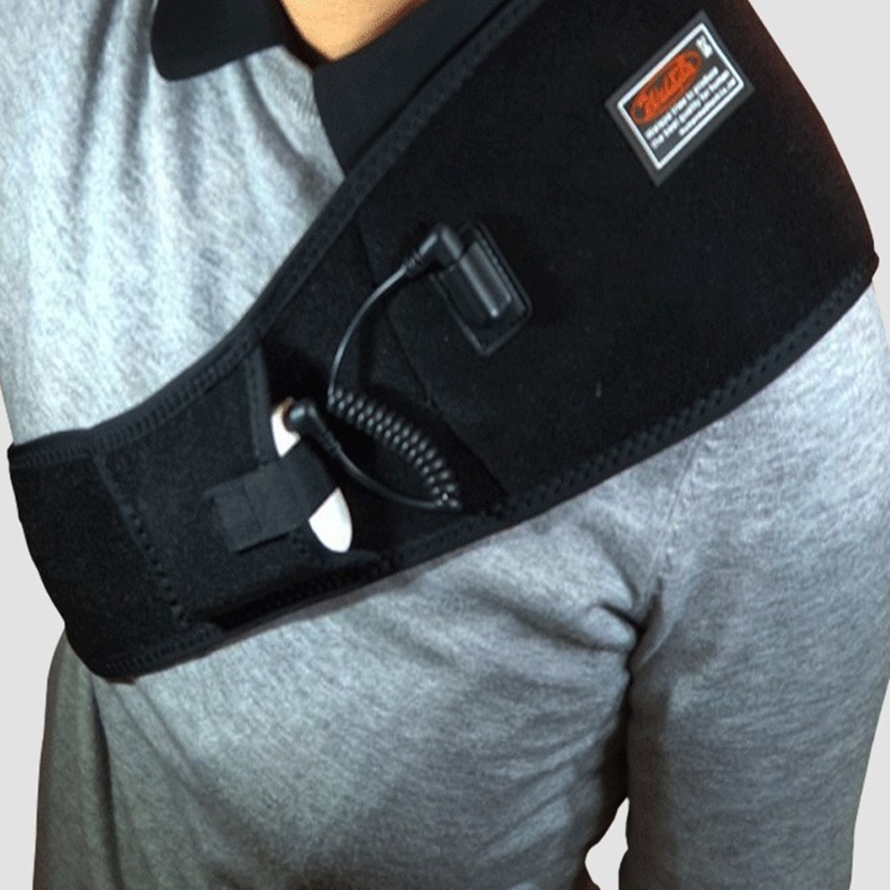 웰스파 온열복대 허리 온열 배 찜질기 발열 근적 원적외선 복대 대용량형