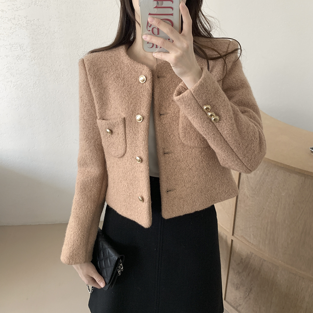 올리브 노카라 부클 트위드 자켓 상세 이미지 30