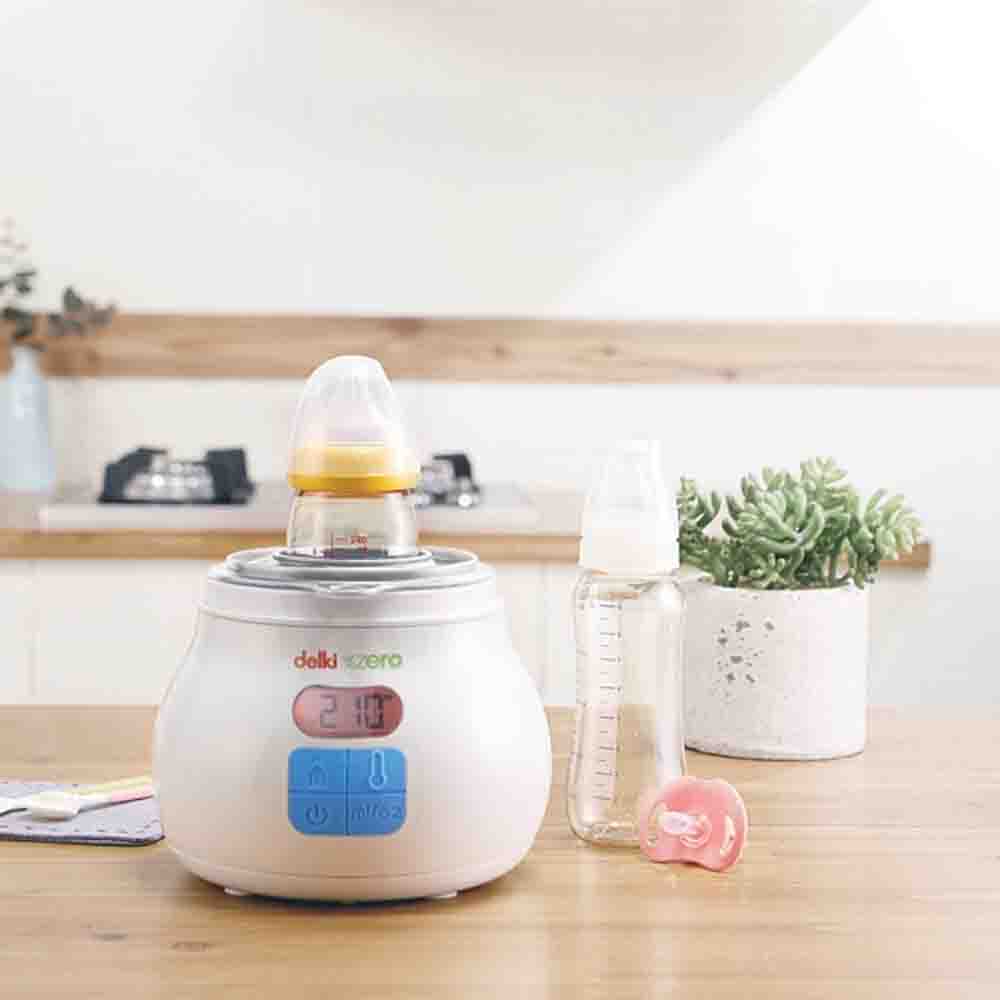 델키 스팀 젖병 워머 DKM-5263 젖병소독기 보틀워머 중탕기+위생수세미2팩