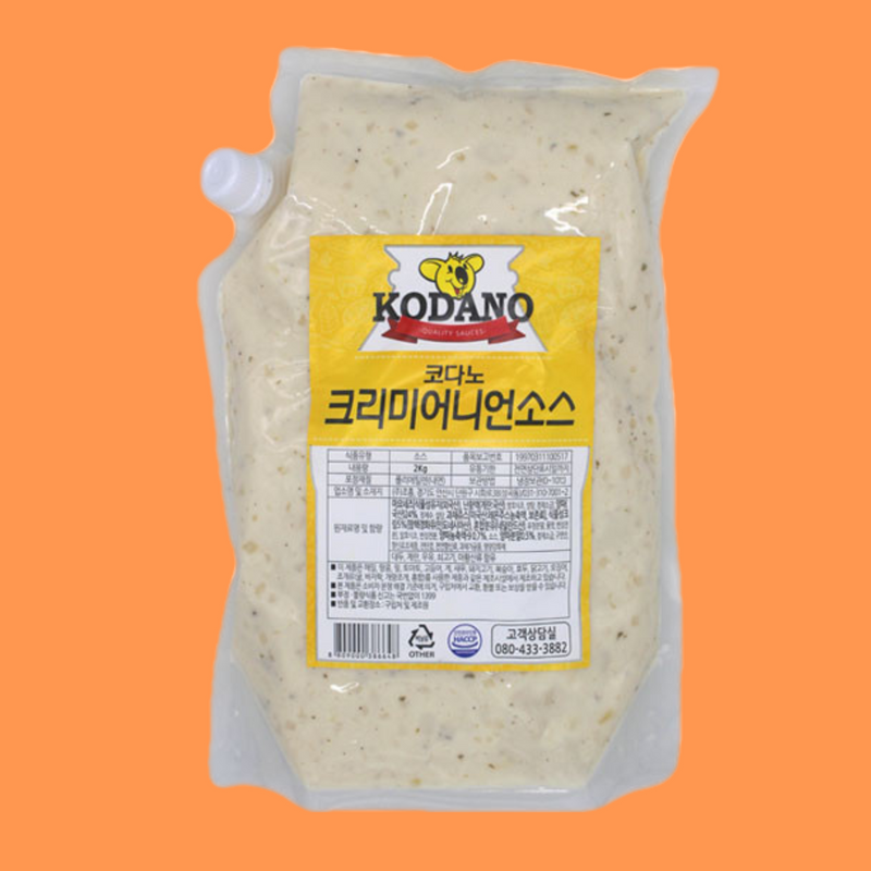 코다노 크리미어니언소스 2KG 달달한맛 양파크림 - 상품 이미지