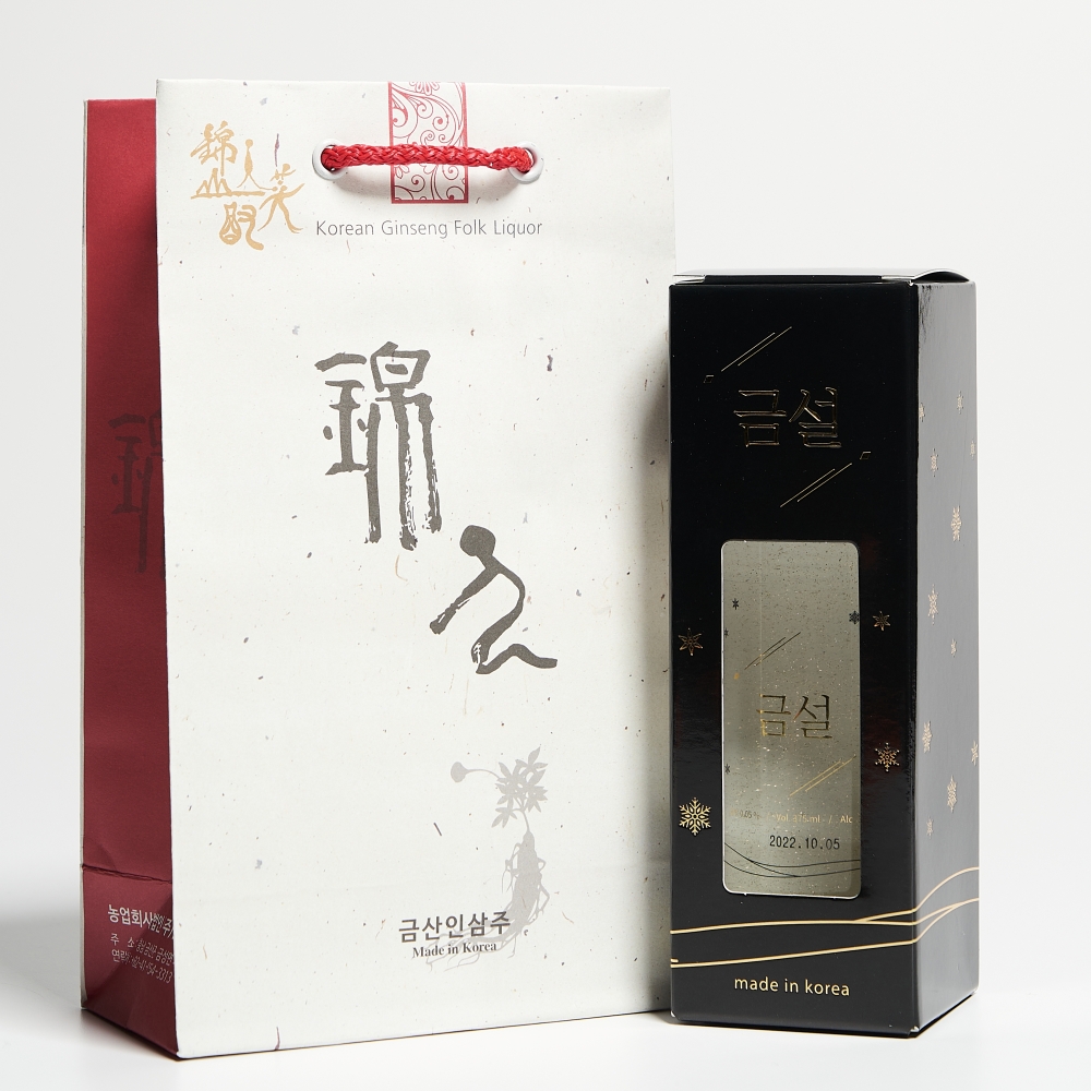 금설 술 35도 375ml 금가루 소주 금산인삼주 김창수 명인(케이스, 쇼핑백 포함) - 상세 이미지 4
