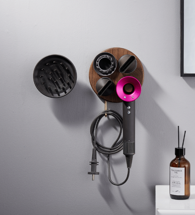 라슈에뜨 다이슨 헤어 드라이기 벽걸이 원목 거치대 슈퍼소닉 호환 우드 정리 홀더