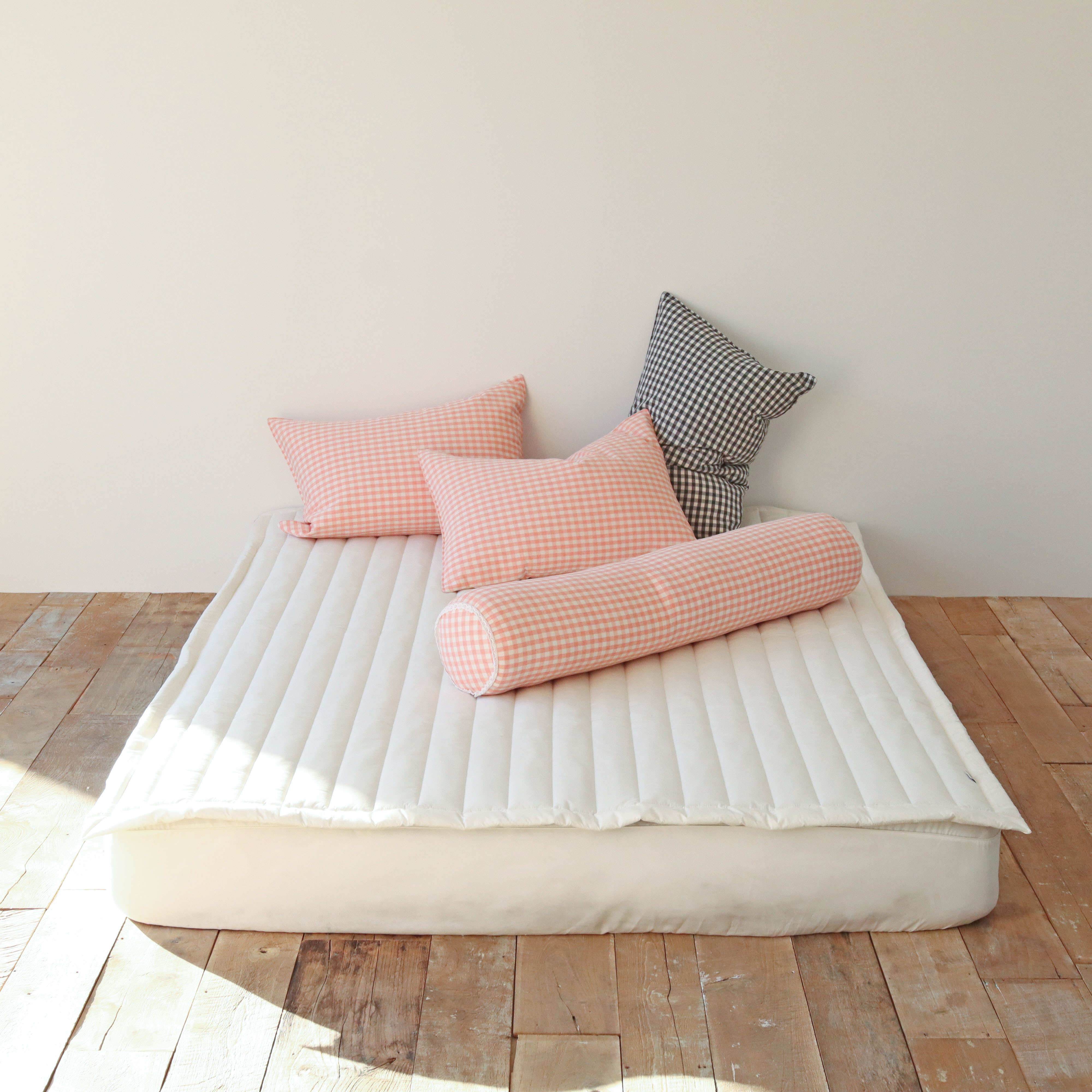 깅엄 체크 워싱 광목천 순면 사계절 알러지케어 침구 차렵 이불 S/SS