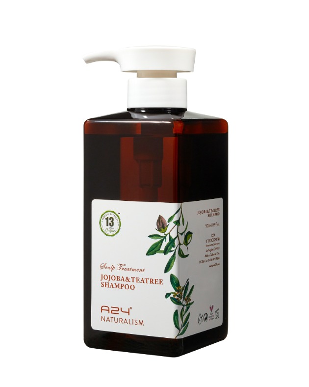 A24 네츄럴리즘 호호바 티트리 로즈마리민트 약산성 샴푸 500ml 유기농 지성 가려움 두피