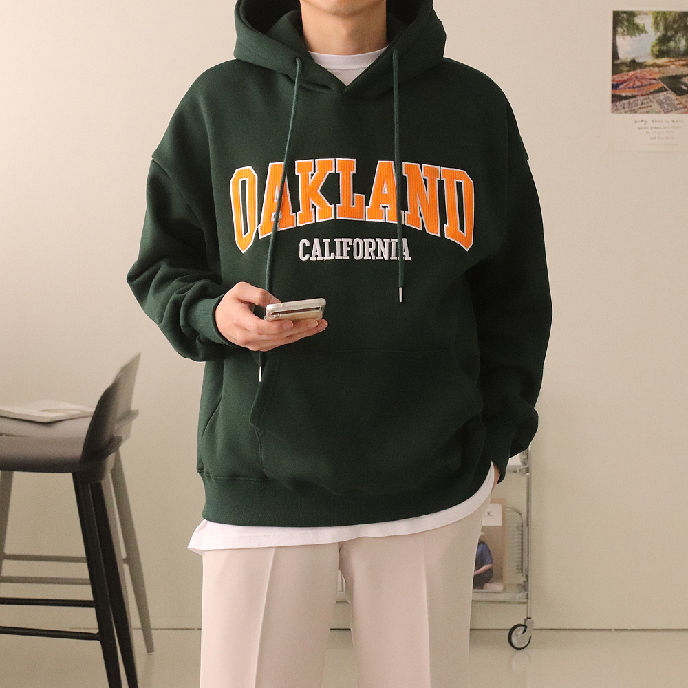 남자후드티 오버핏 기모 모자큰 후드티 이미지 2