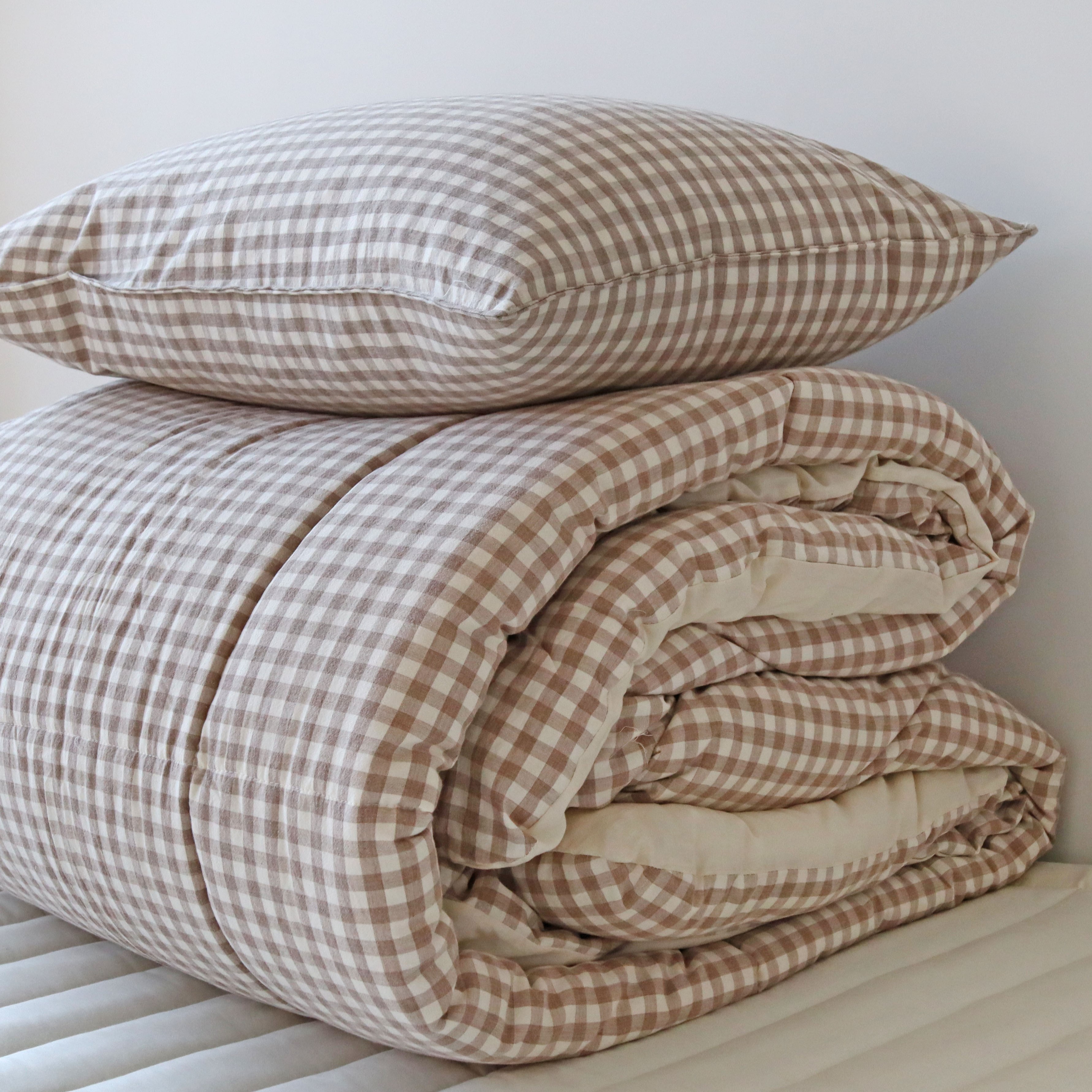 깅엄 체크 워싱 광목천 순면 사계절 알러지케어 침구 차렵 이불 S/SS