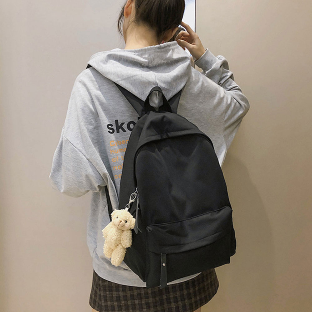 10대 백팩 여중생 여고생 여대생 여학생 책가방 중 고등 학생 가벼운 베이직 백팩 가방 - 상품 이미지