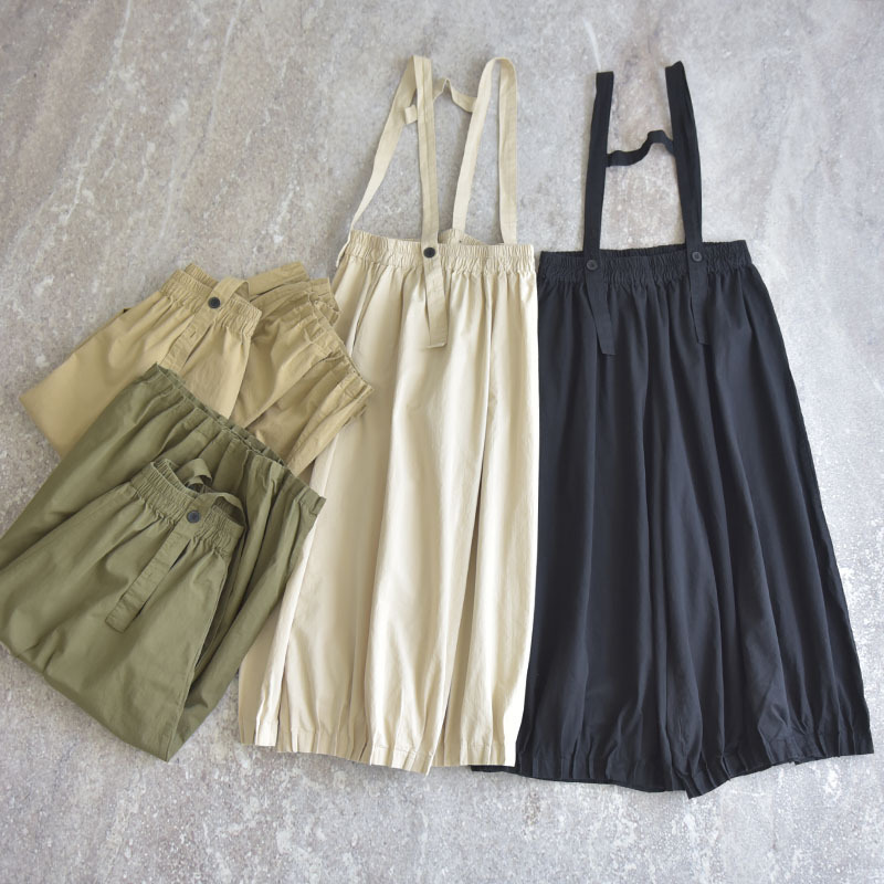 하마마스 9부 배기핏 멜빵바지 미시옷 여성의류 - 상품 이미지