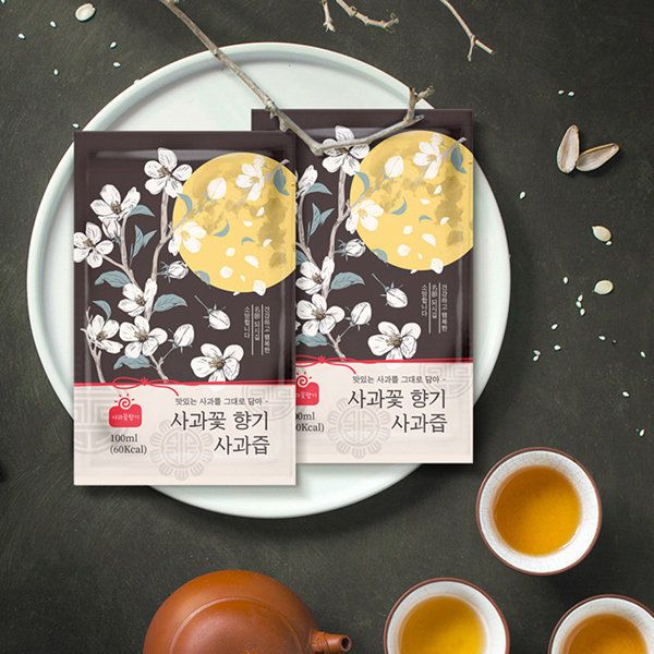 사과꽃향기 사과즙 100mlX30팩X2박스 명절 선물세트 : 에이티씨마트