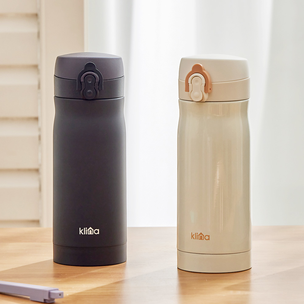 클리나 보온보냉 스텐 미니 원터치 텀블러 350ml 이미지 6