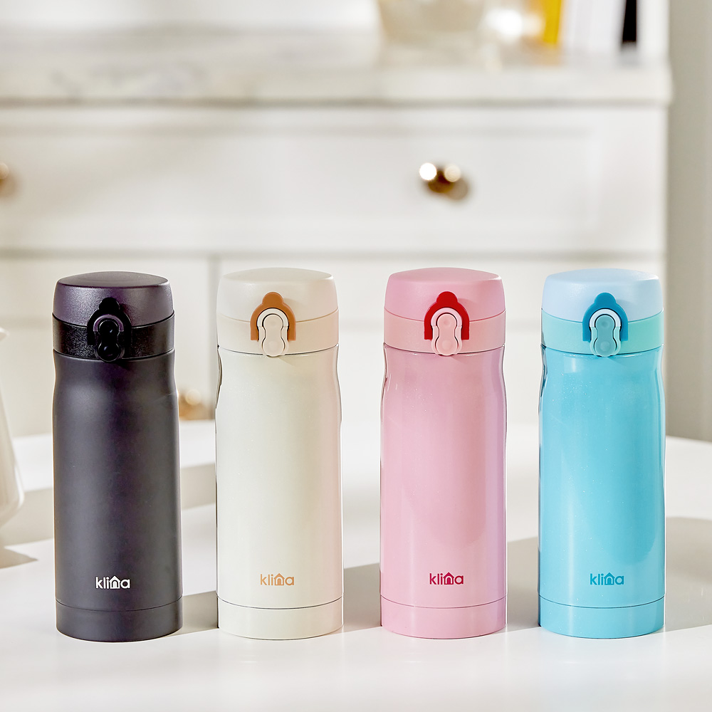 클리나 보온보냉 스텐 미니 원터치 텀블러 350ml - 상세 이미지 2