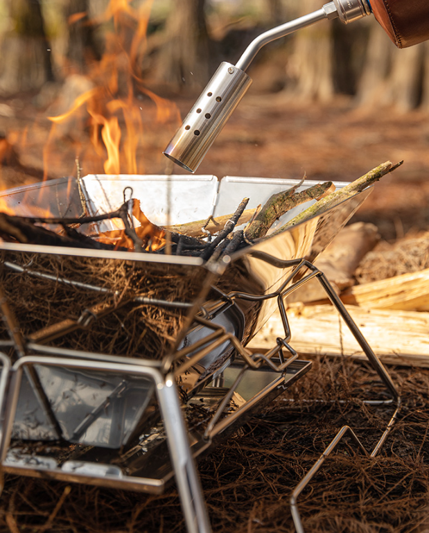 캠핑문 와이드 접이식 숯불 화로 L 5~6인용 MT-3