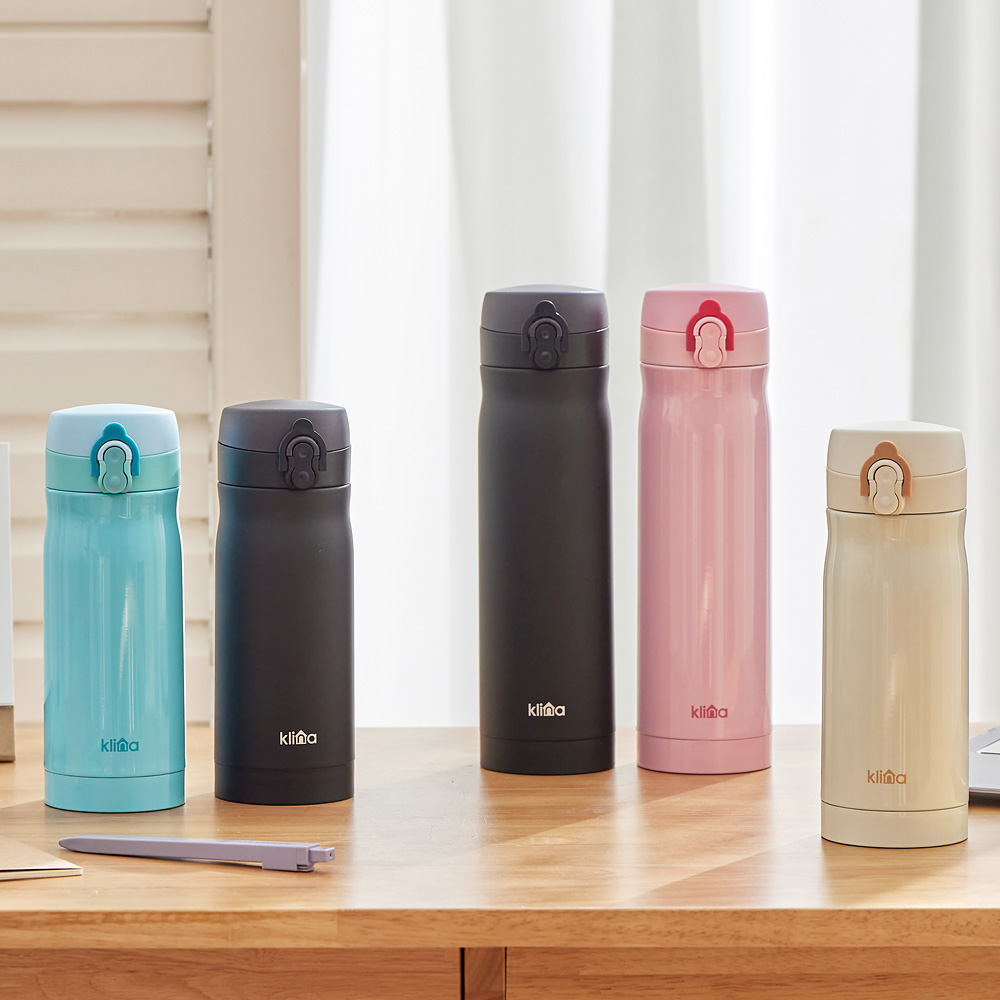 클리나 보온보냉 스텐 미니 원터치 텀블러 350ml - 상세 이미지 4