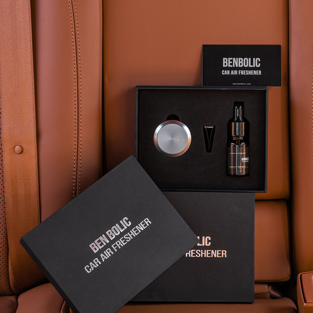 벤볼릭 명품 차량용 방향제 송풍구 차량 석고 고급 자동차 클린코튼 실버1세트
