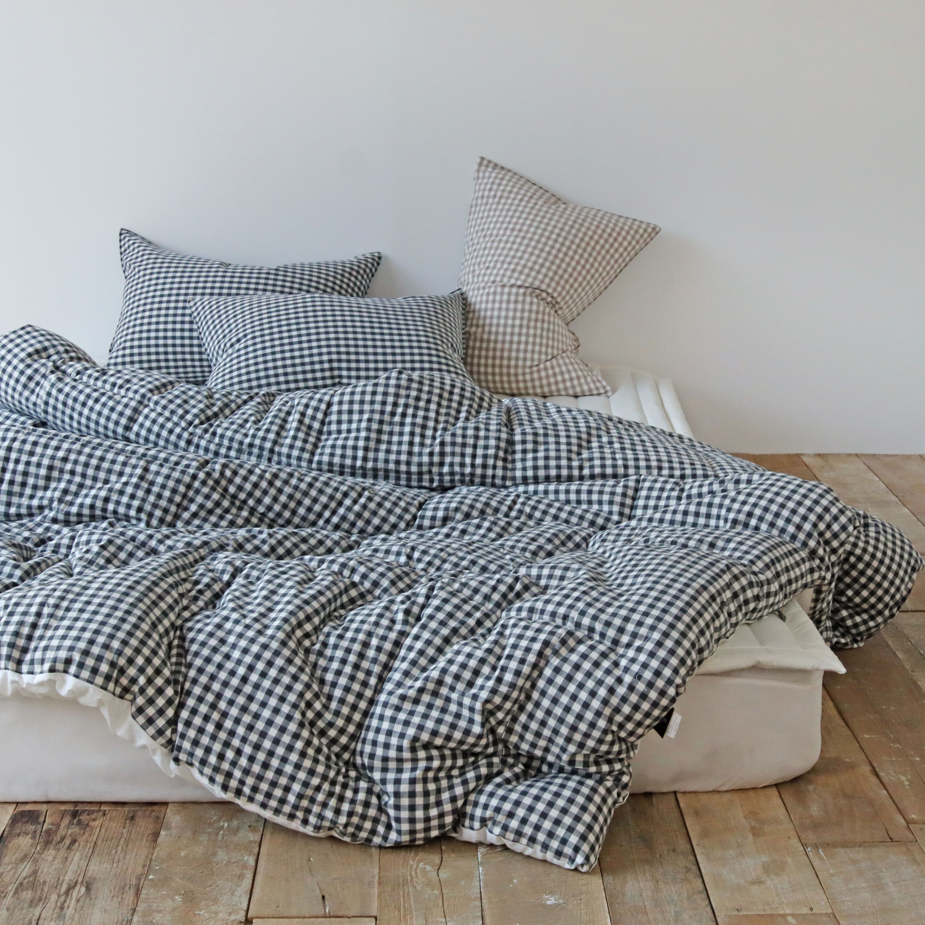 깅엄 체크 워싱 광목천 순면 사계절 알러지케어 침구 차렵 이불 S/SS