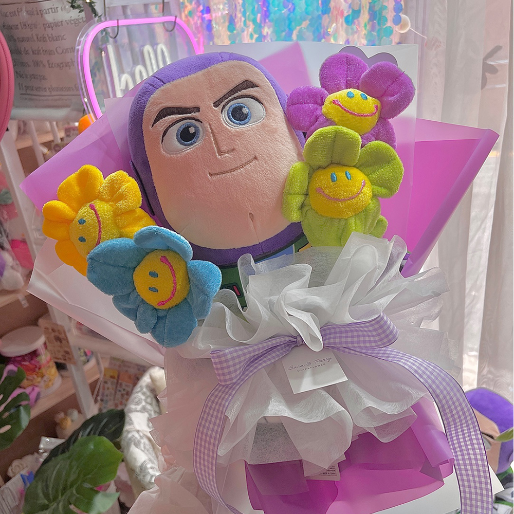 토이스토리 버즈라이트 인형꽃다발 여자친구 졸업식 생일 입학식 선물 - 상품 이미지