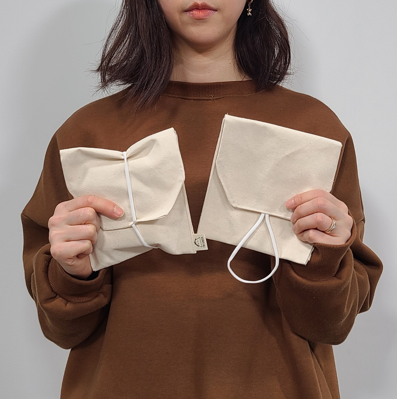 고급수제 광목 생리대파우치 다용도사각파우치 - 상품 이미지