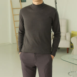 남자니트 이너 목폴라 반목폴라 남자캐시미어니트 착용 후기 | 사이즈/핏 총정리 - 상품 이미지 2