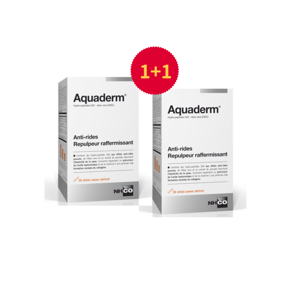 1+1 프랑스 NHCO 아쿠아덤 콜라겐 안티링클 한가인 영양제 - 총 40스틱