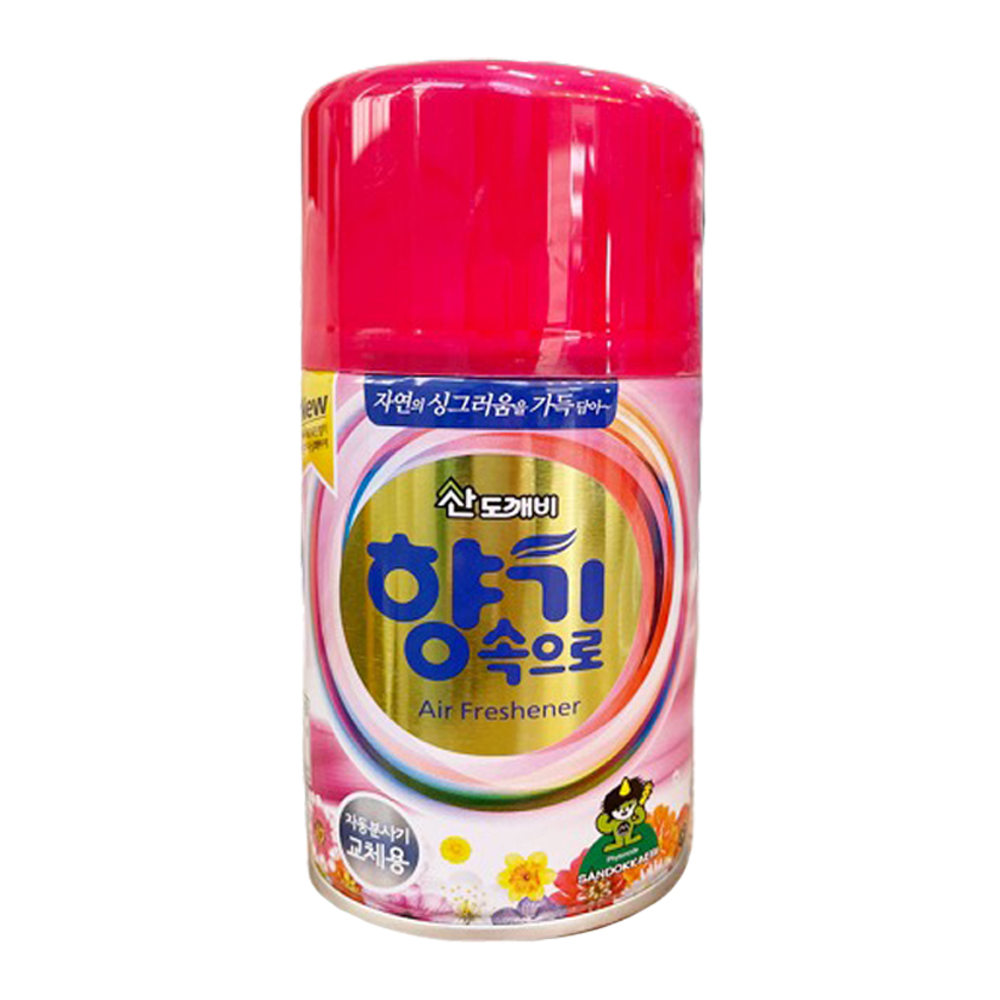 산도깨비 향기속으로 자동분사기 1개 + 리필 1개 세트 자동분사 기계 분사형 실내 방향제 방향캔 - 상세 이미지 3
