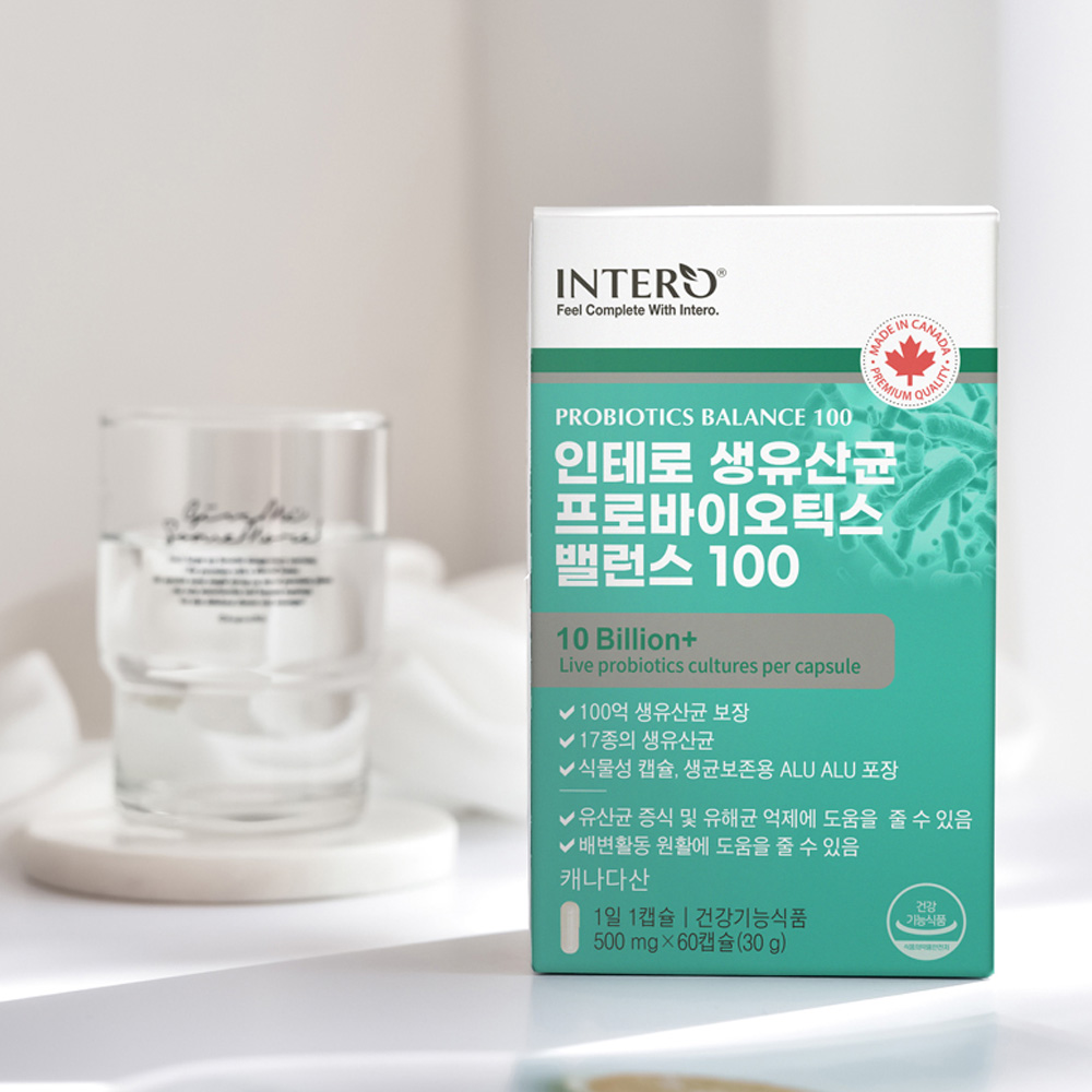 인테로 생유산균 프로바이오틱스 밸런스 100 캐나다 락토바실러스 유산균 - 상세 이미지 5