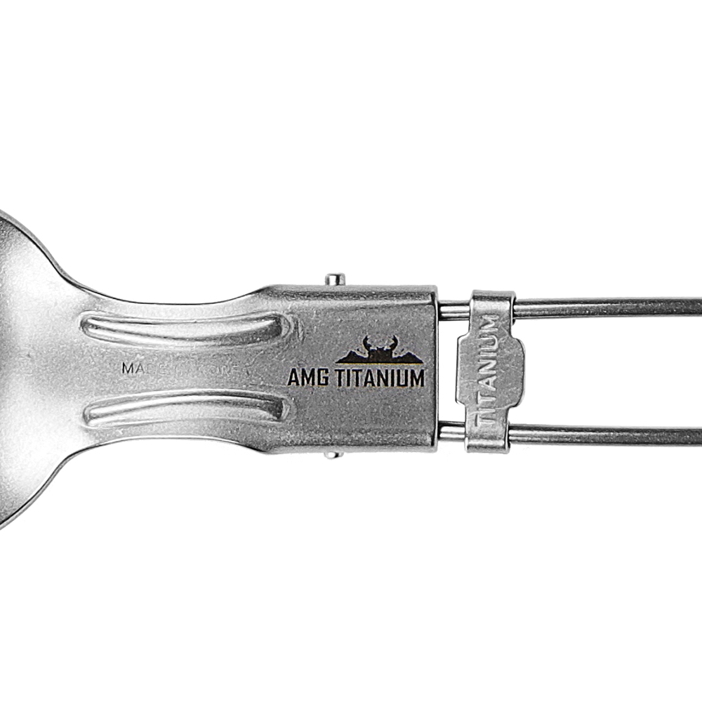 AMG 티타늄 폴딩 스푼 숟가락 수저 접이식 티탄 캠핑 등산 백패킹