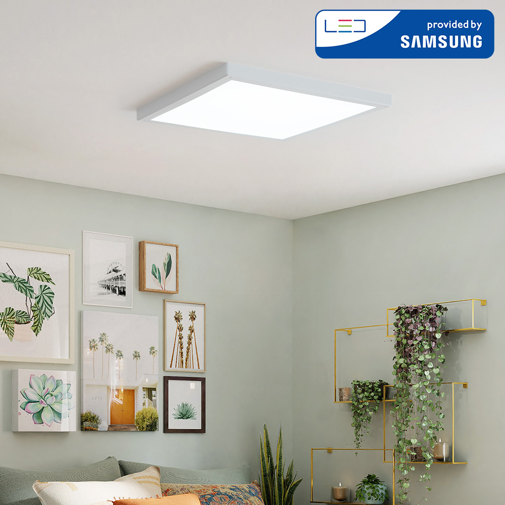 LED등 LED방등 레이온 직하 엣지 50W (500x500) 안방조명 - 상품 이미지