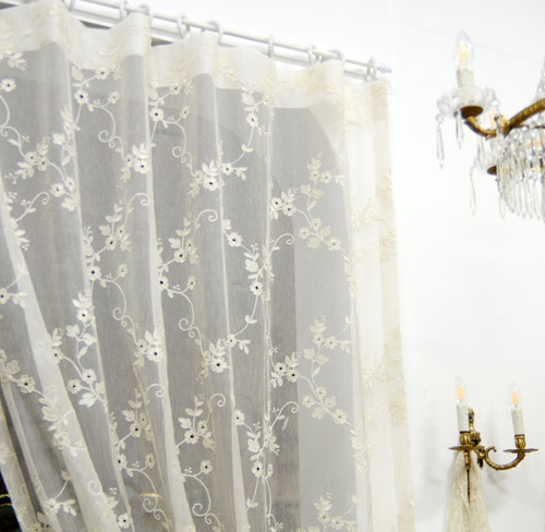 수입 고급 앤틱 레이스 커튼 맞춤 제작 망사 커텐 (유럽 수출상품)