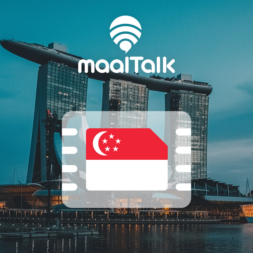 말톡 싱가포르이심 eSIM Singtel 5G 1일 1GB 핫스팟 로밍전화