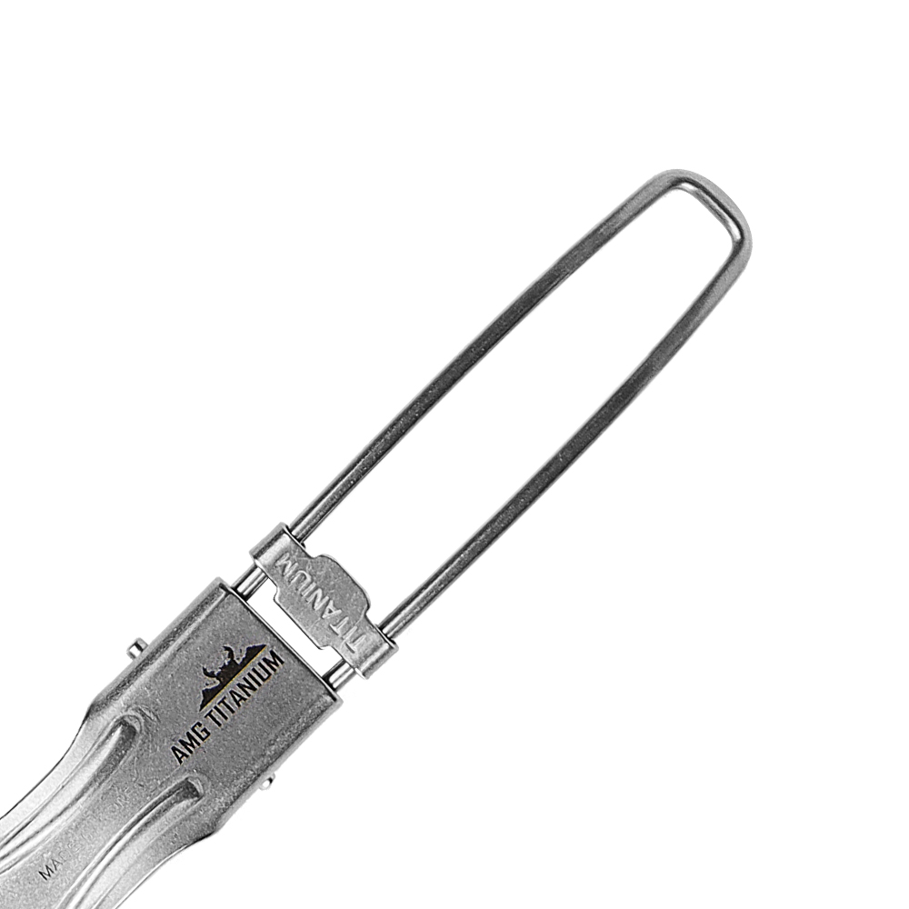 AMG 티타늄 폴딩 스푼 숟가락 수저 접이식 티탄 캠핑 등산 백패킹