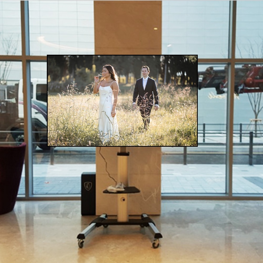 엔산마운트 업무용 이동식tv거치대 TTV-460 가로세로 회전형 티비스탠드 - 상품 이미지