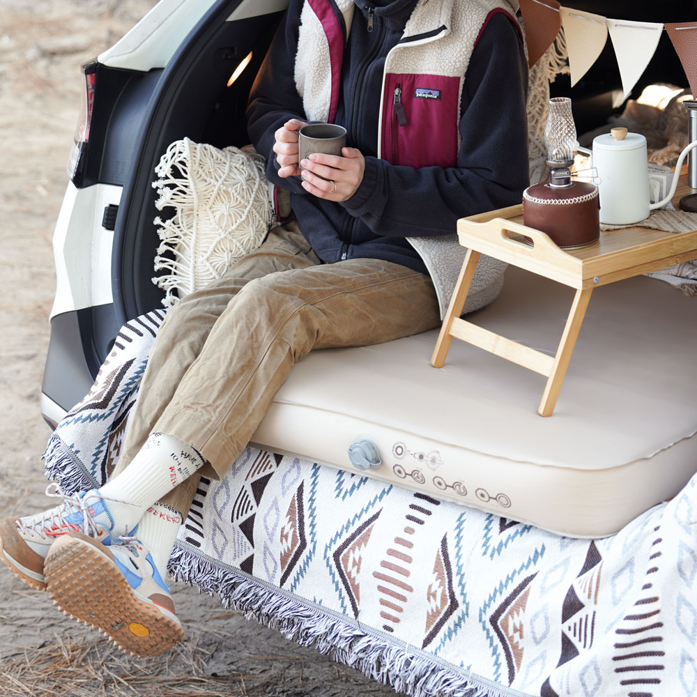 빈슨메시프 카스테라 자충매트 차박 피크닉 캠핑매트 휴대용 에어매트 더블, 10cm, 샌드