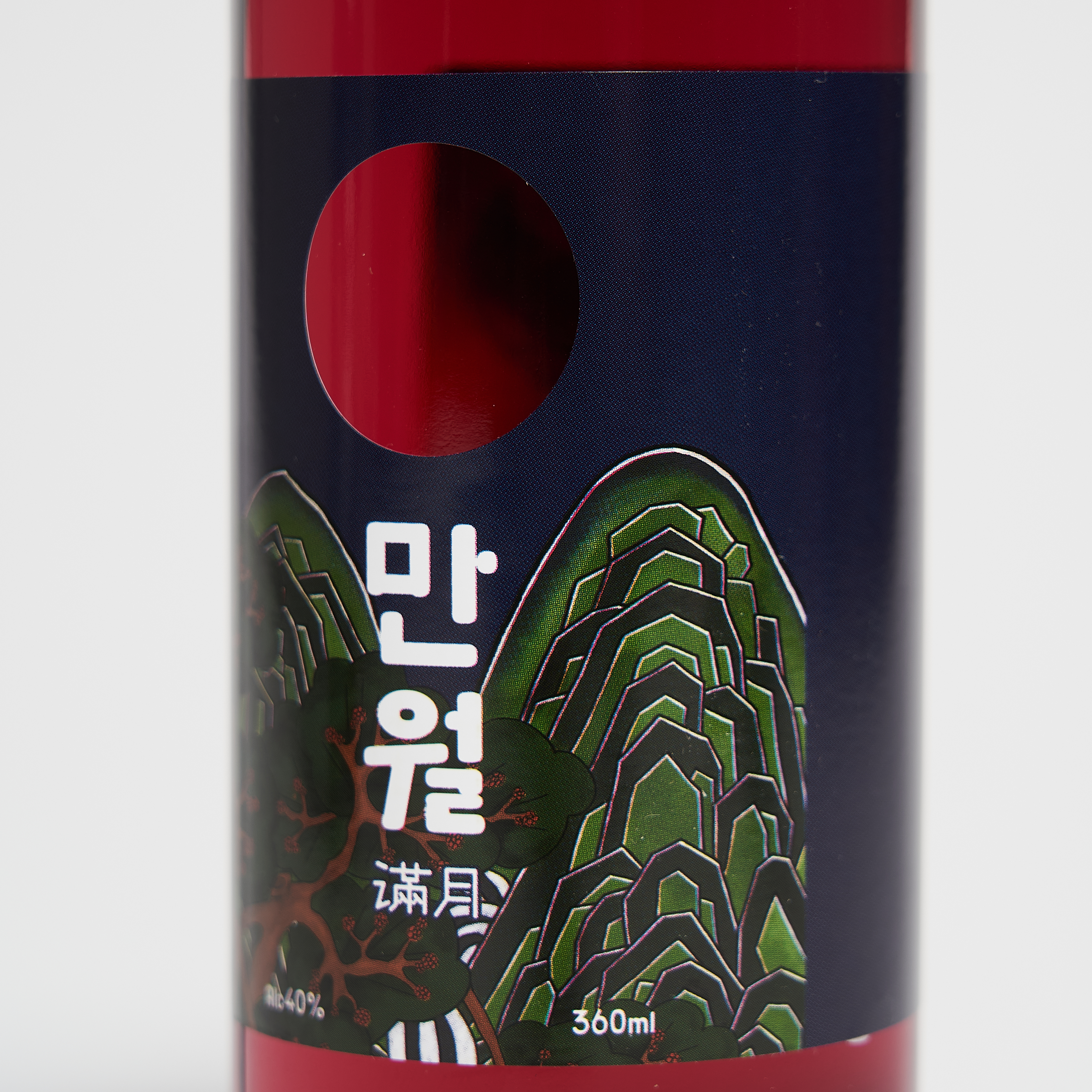 만월 40도 360ml 복분자 소주 증류주(케이스포함) - 상세 이미지 3