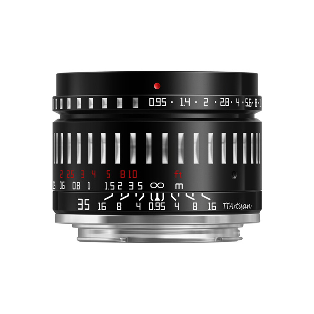 티티아티산 35mm F0.95 후지 X마운트 APS-C 렌즈 블랙실버 TTArtisan - 상품 이미지