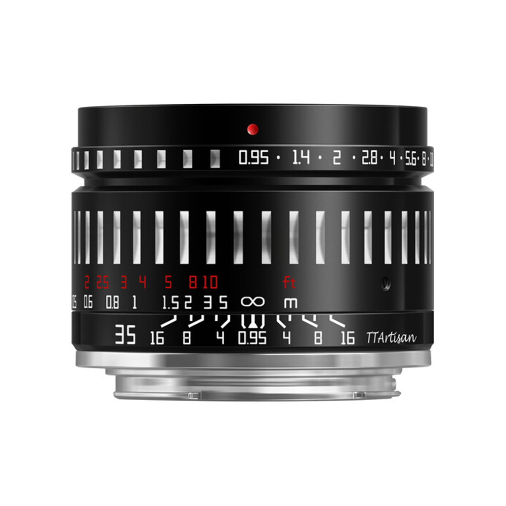 티티아티산 35mm F0.95 소니 E마운트 APS-C 렌즈 블랙실버 TTArtisan - 상품 이미지