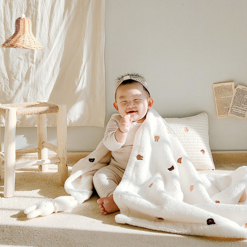 마롤로뜨 아기 블랭킷 아기이불 극세사 겨울 신생아 담요 멜로 벨보아 90x140