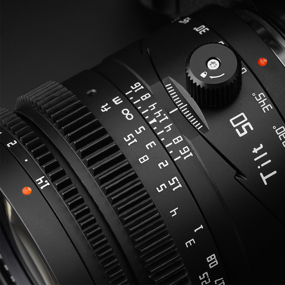 티티아티산 50mm F1.4 캐논 RF 마운트 풀프레임 틸트렌즈 블랙 - 상세 이미지 3