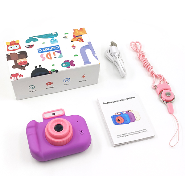 어린이 키즈 카메라 + SDCARD(32G) 4000만화소 8배줌 셀카 플레쉬 - 상세 이미지 4