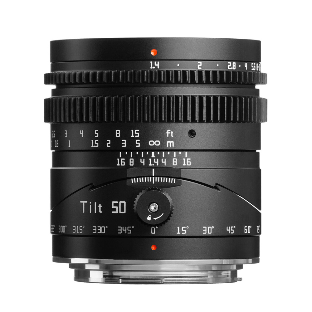티티아티산 50mm F1.4 캐논 RF 마운트 풀프레임 틸트렌즈 블랙 - 상품 이미지